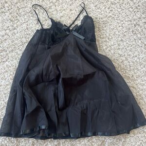 Black Sheer Slip Dress